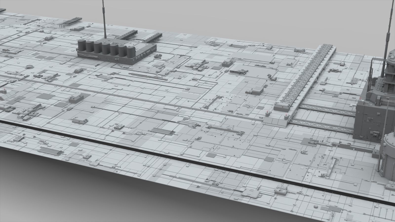 Sci-Fi architecture Elements collection 10 3D model_5