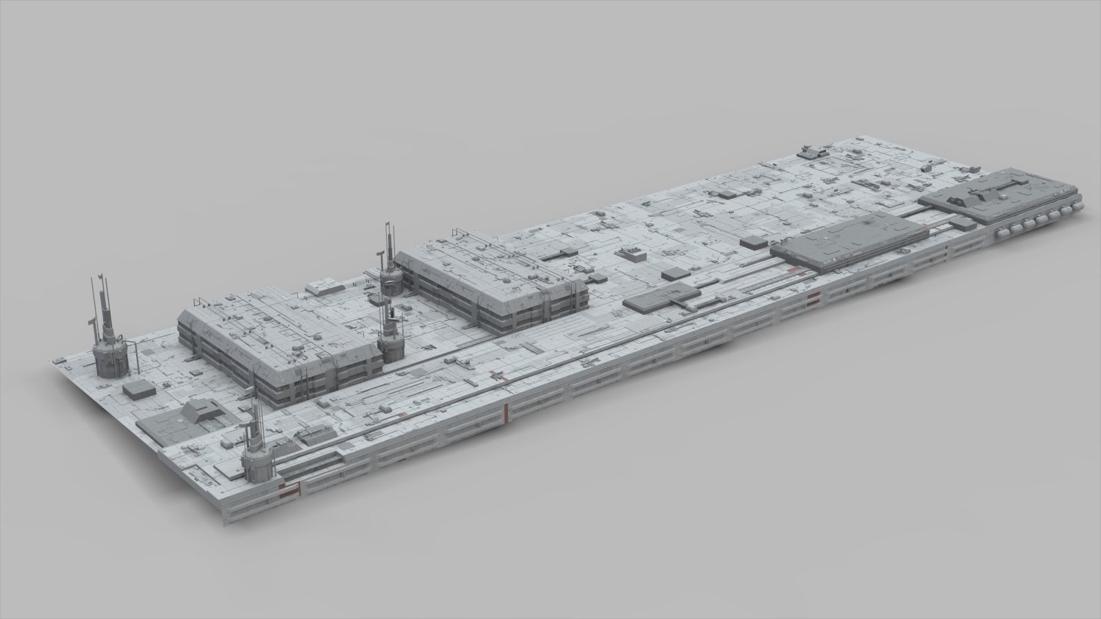 Sci-Fi architecture Elements collection 10 3D model_23