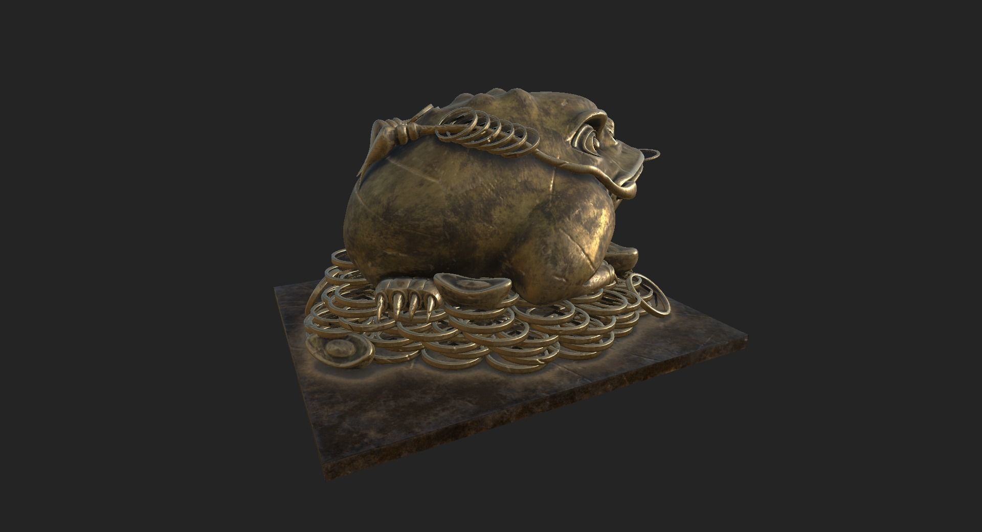 Toad Statue  3D model_6