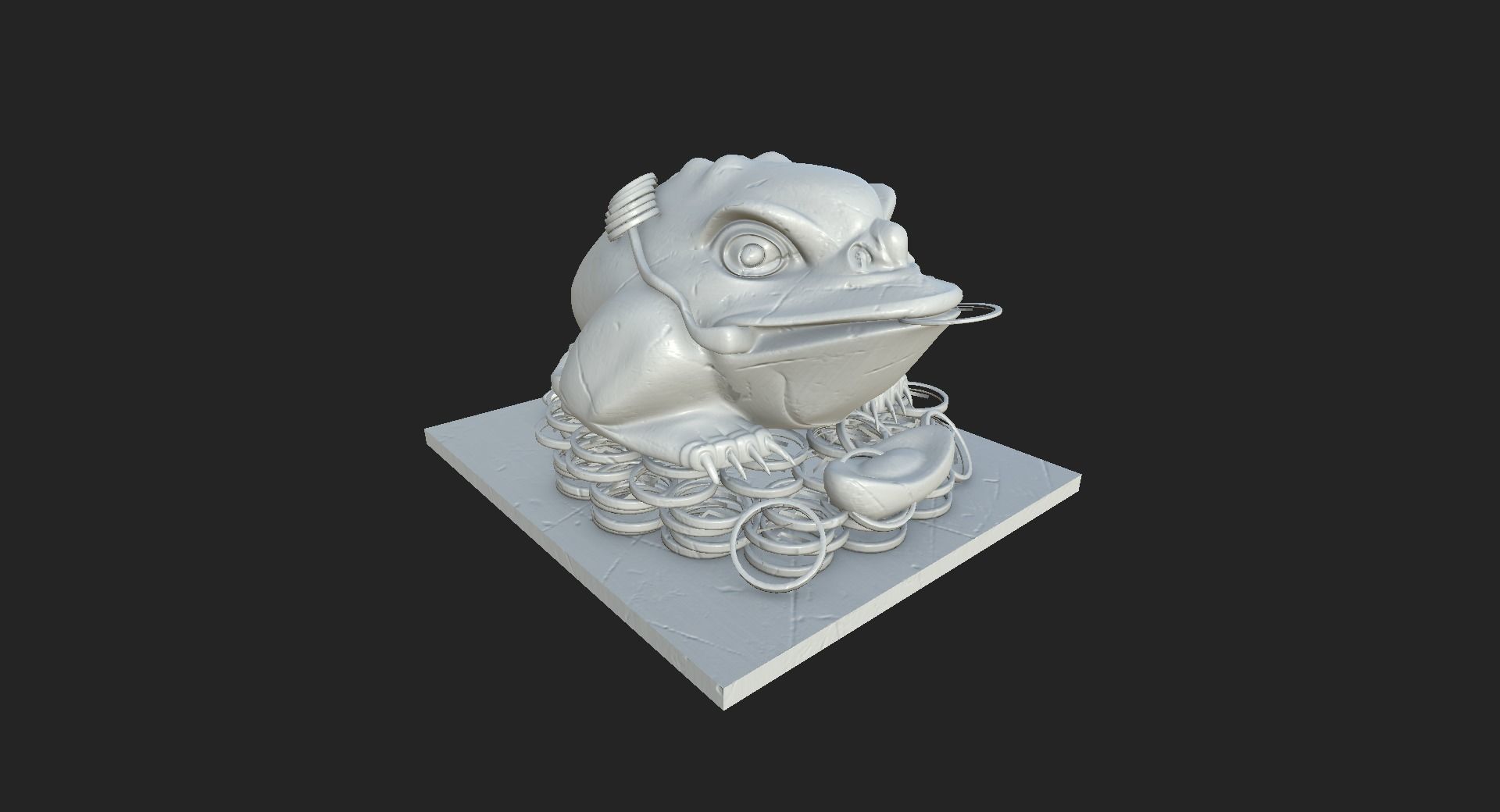 Toad Statue  3D model_4
