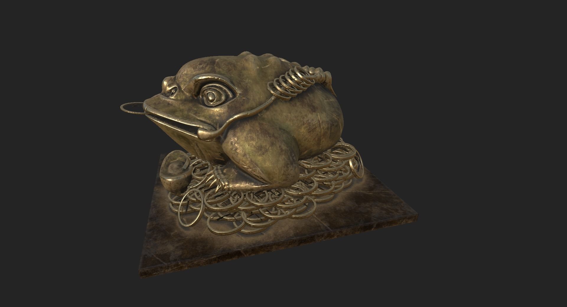 Toad Statue  3D model_9