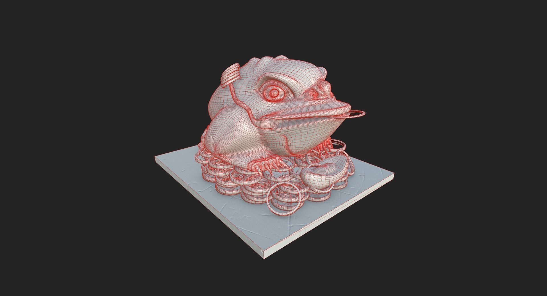 Toad Statue  3D model_3