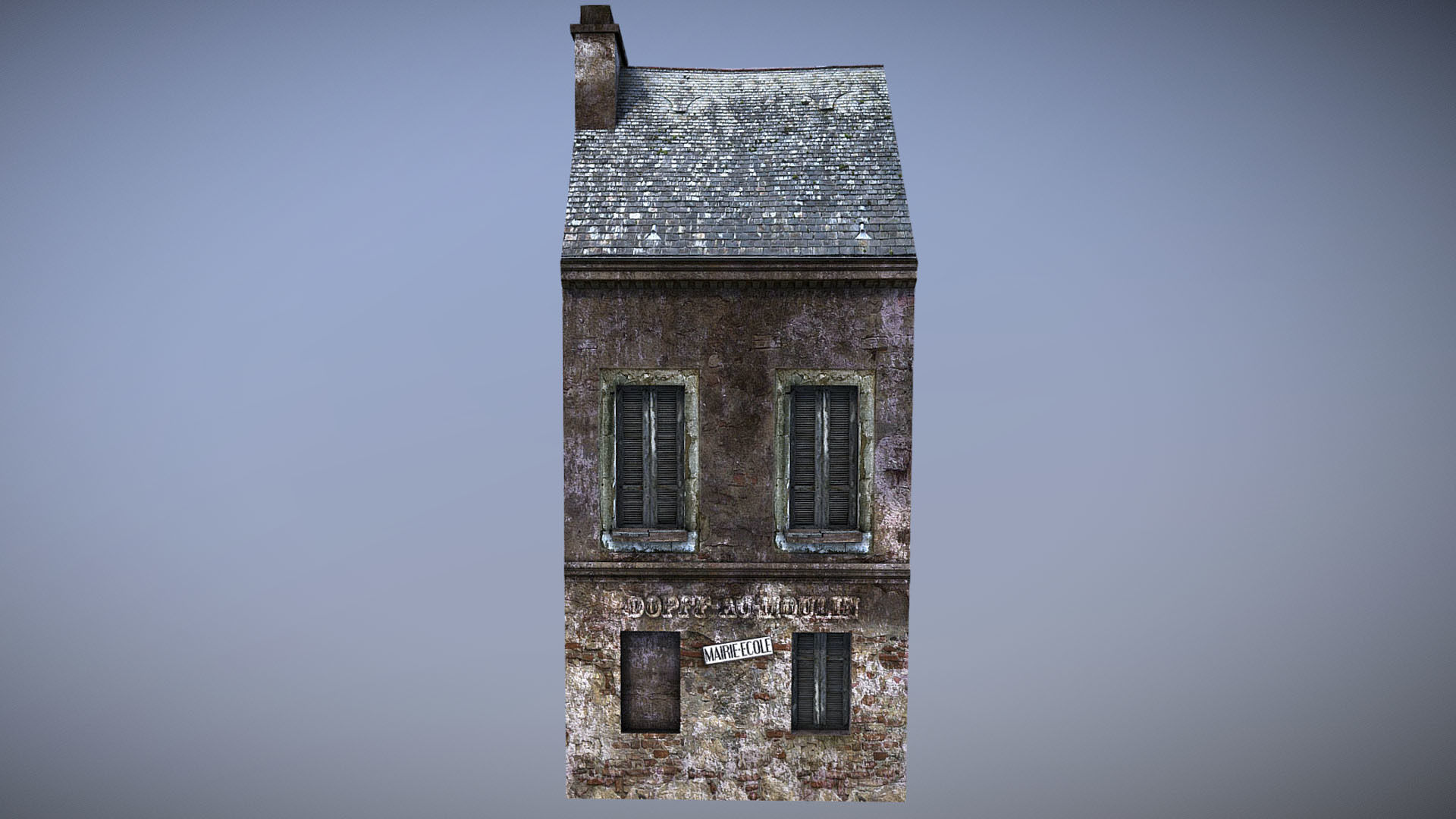 Old House 8 Low-poly 3D model_4