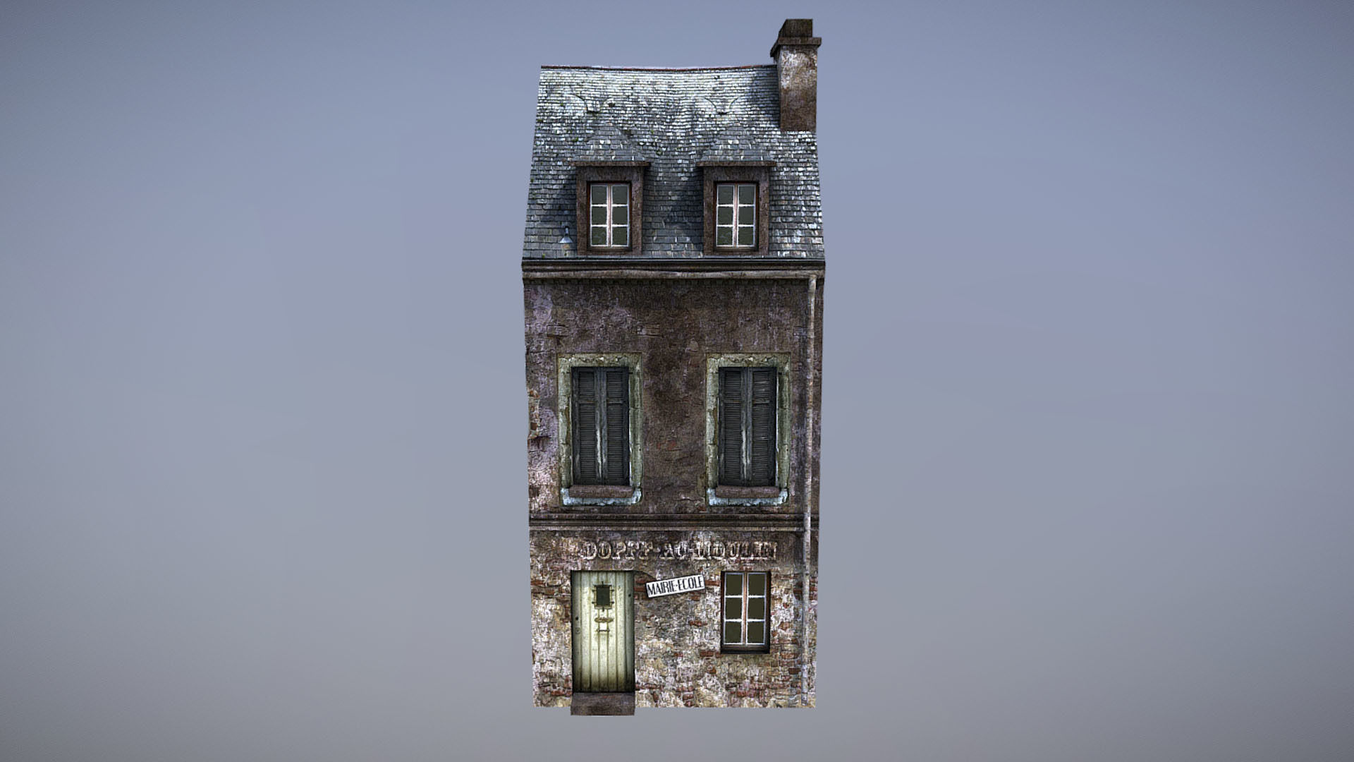 Old House 8 Low-poly 3D model_1