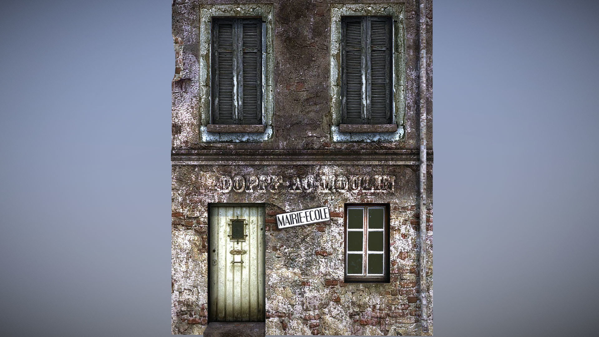 Old House 8 Low-poly 3D model_7