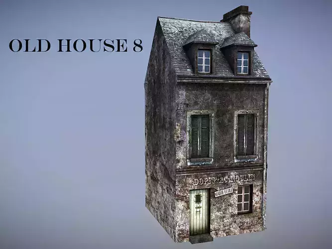 Old House 8 Low-poly 3D model