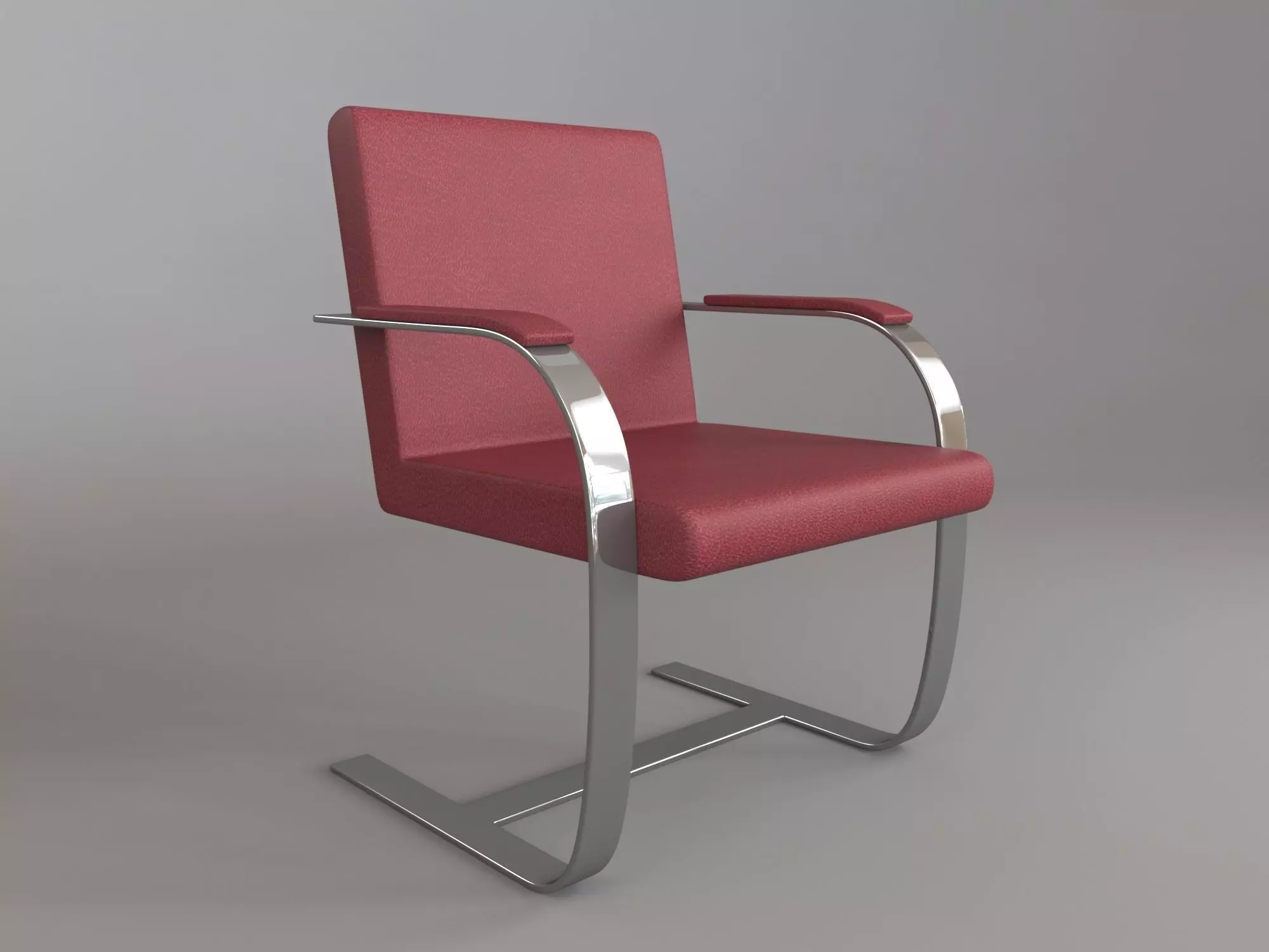 Armchair modern chair 3D model_0