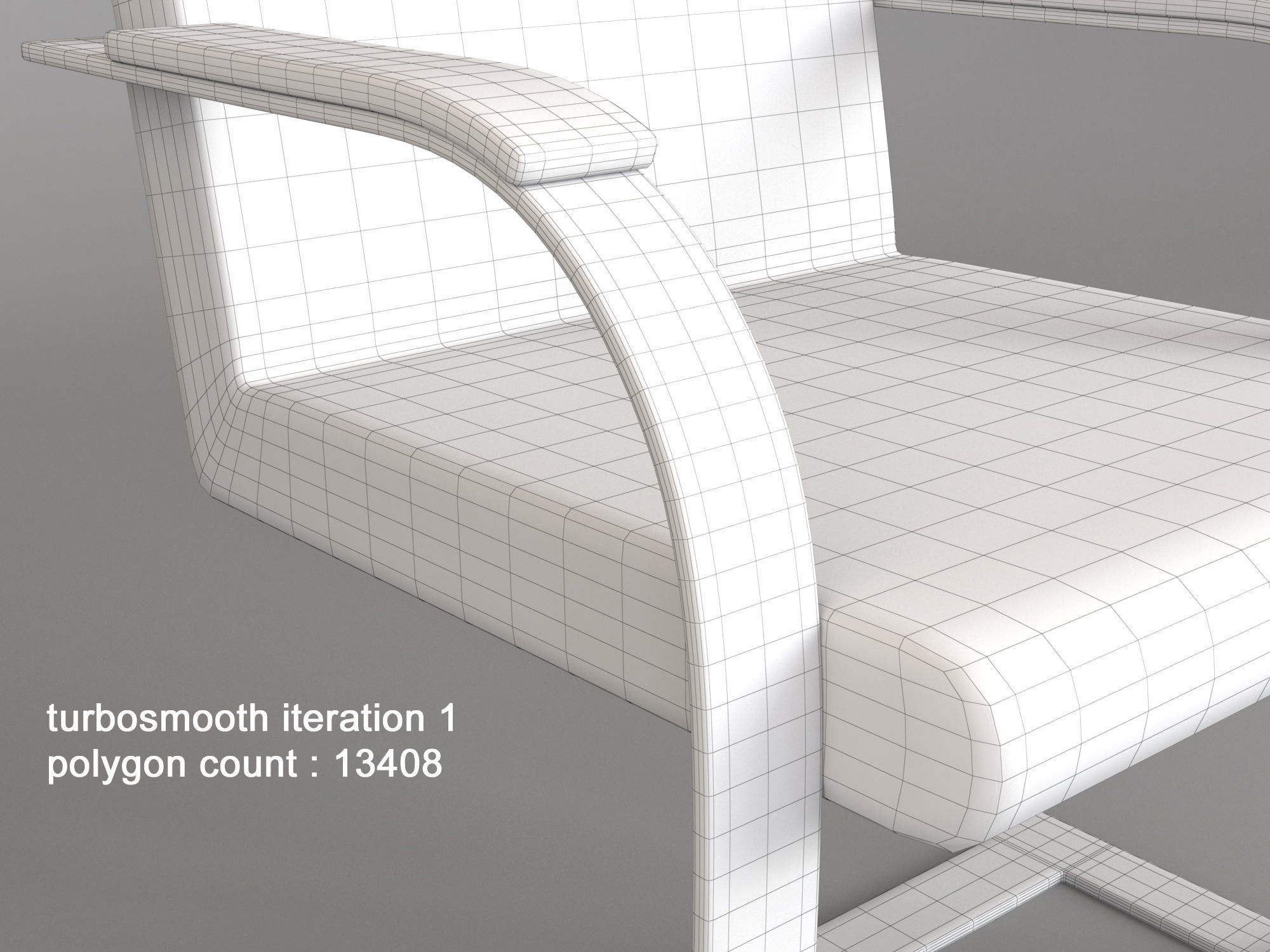 Armchair modern chair 3D model_13