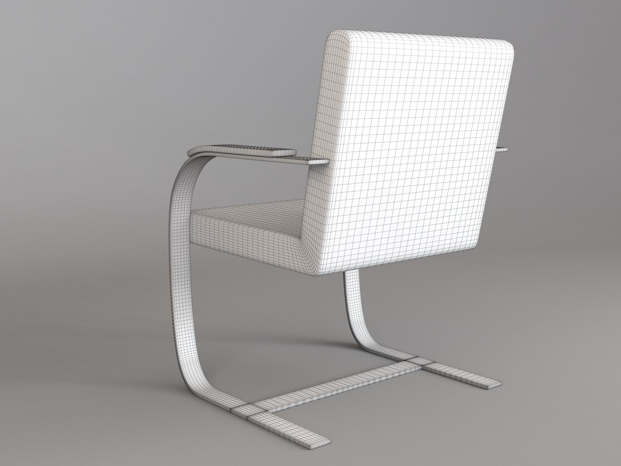 Armchair modern chair 3D model_9
