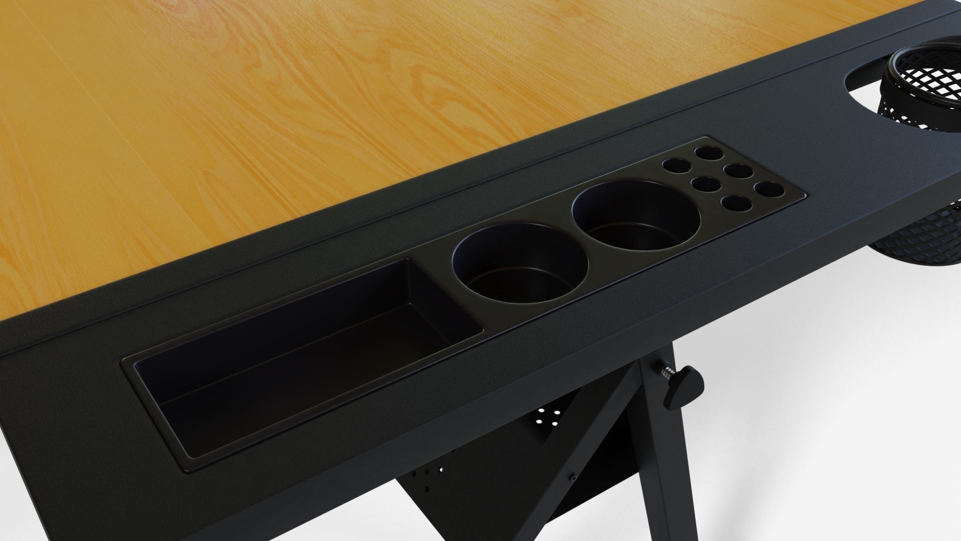 Drafting Desk 3D model_7