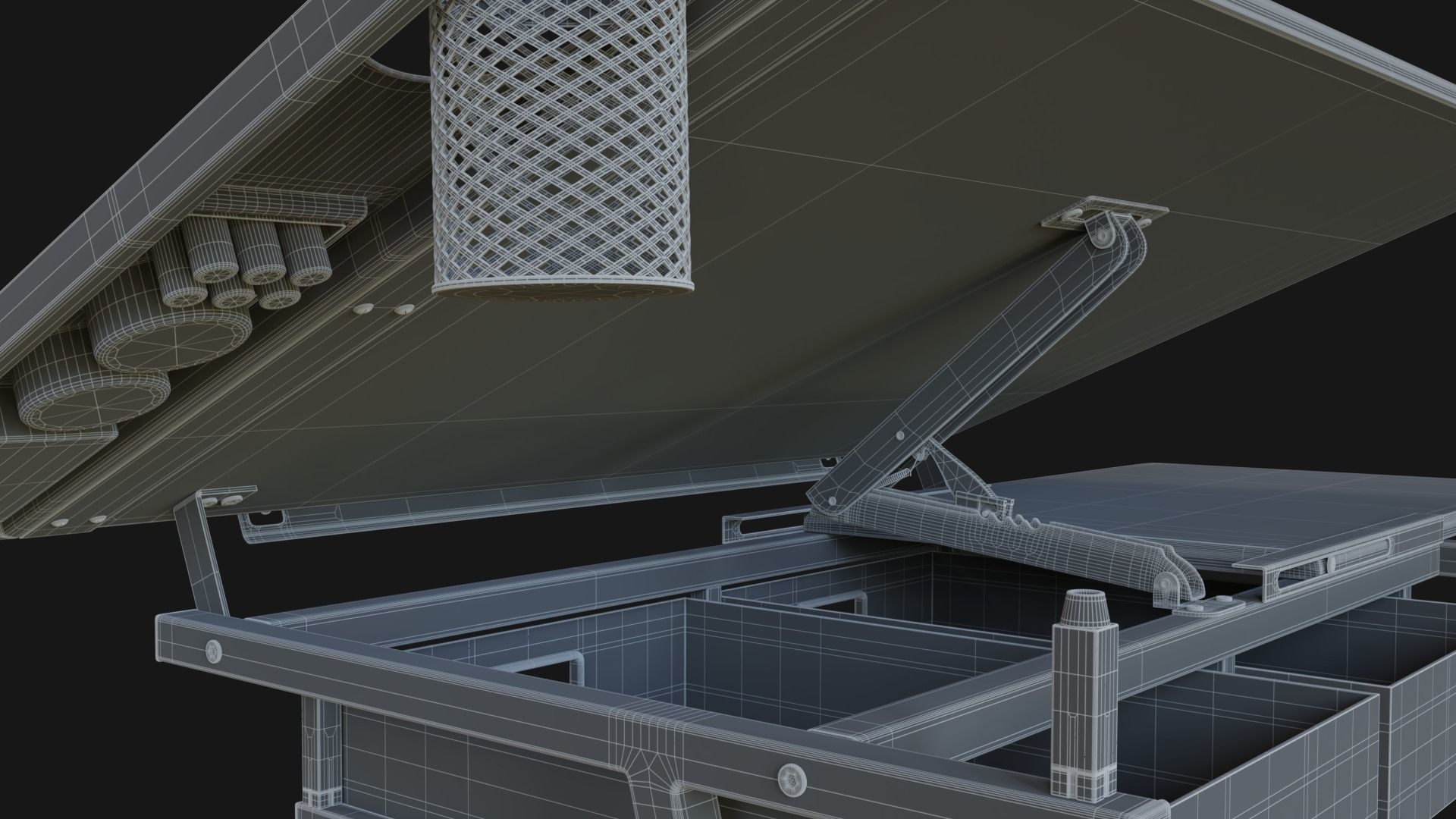 Drafting Desk 3D model_14