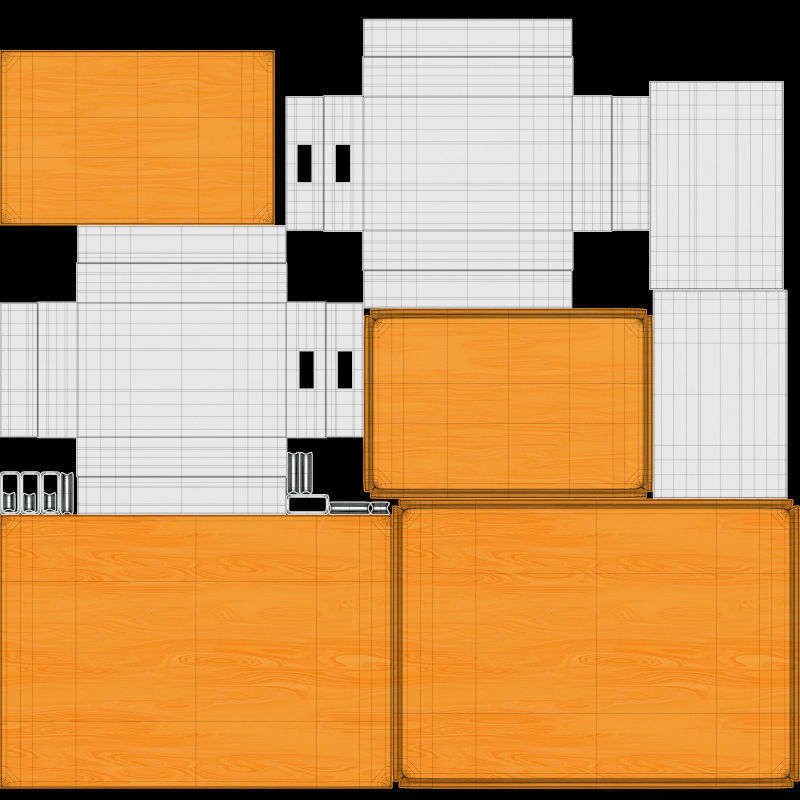 Drafting Desk 3D model_16