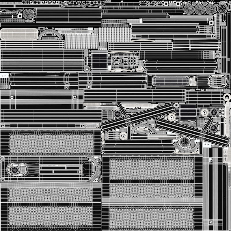 Drafting Desk 3D model_15