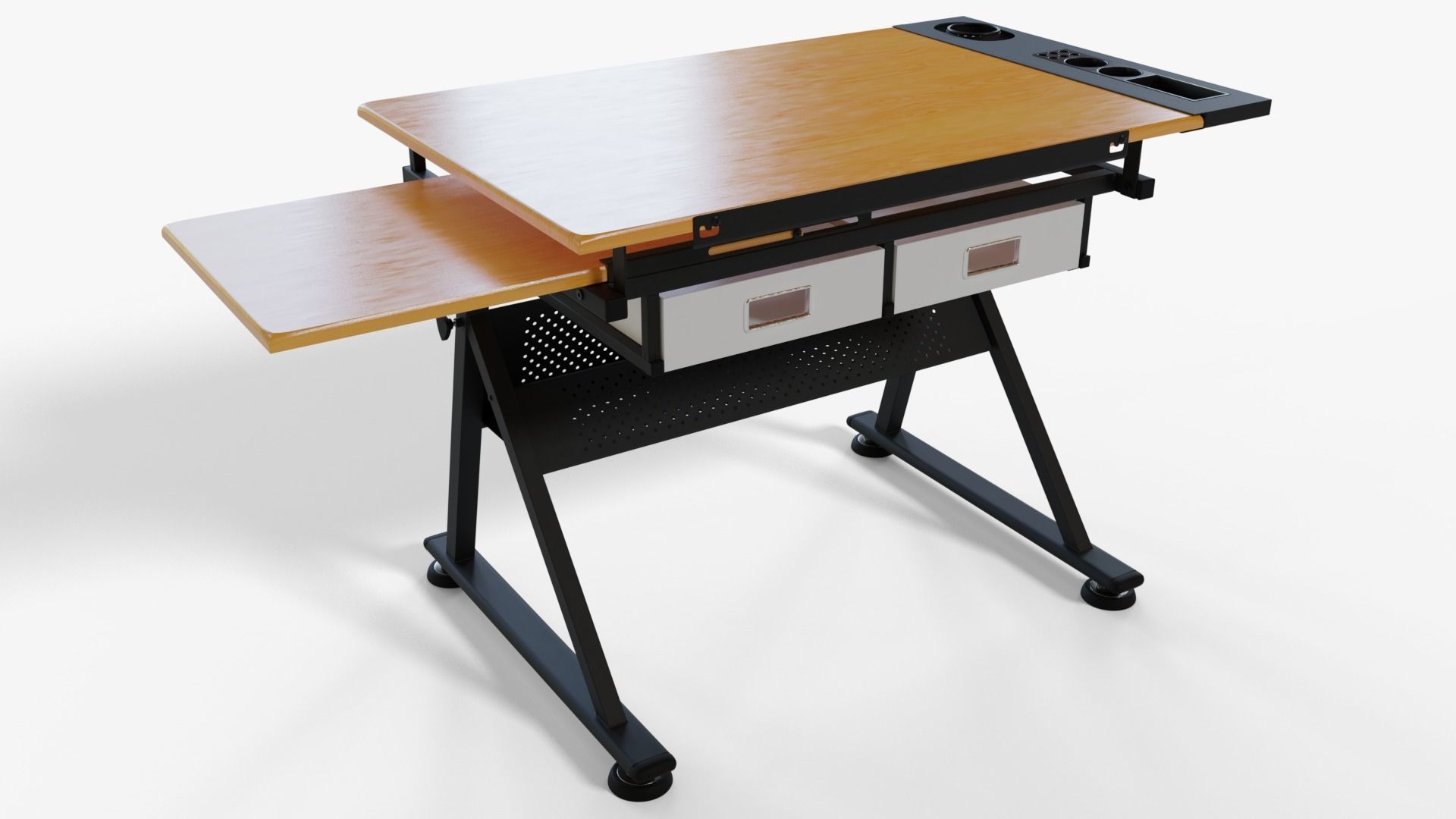 Drafting Desk 3D model_4