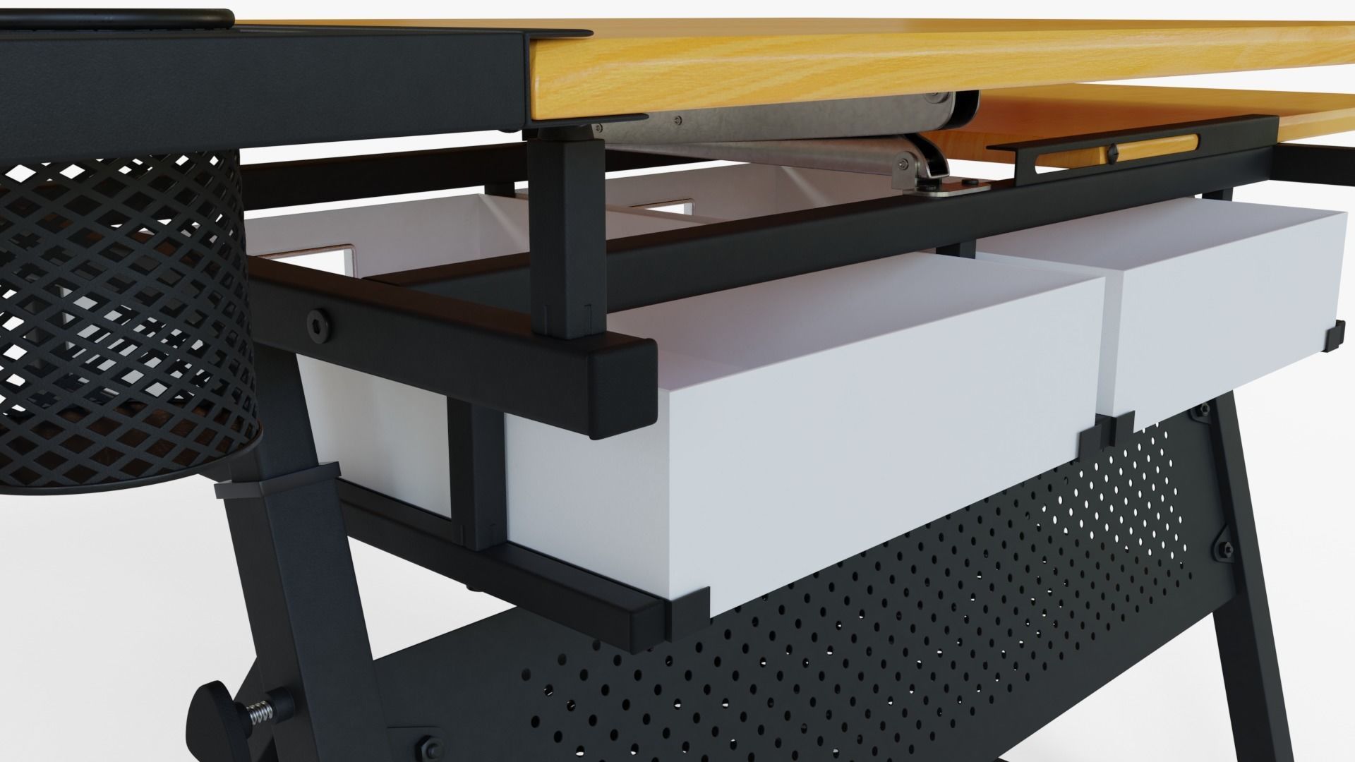Drafting Desk 3D model_6