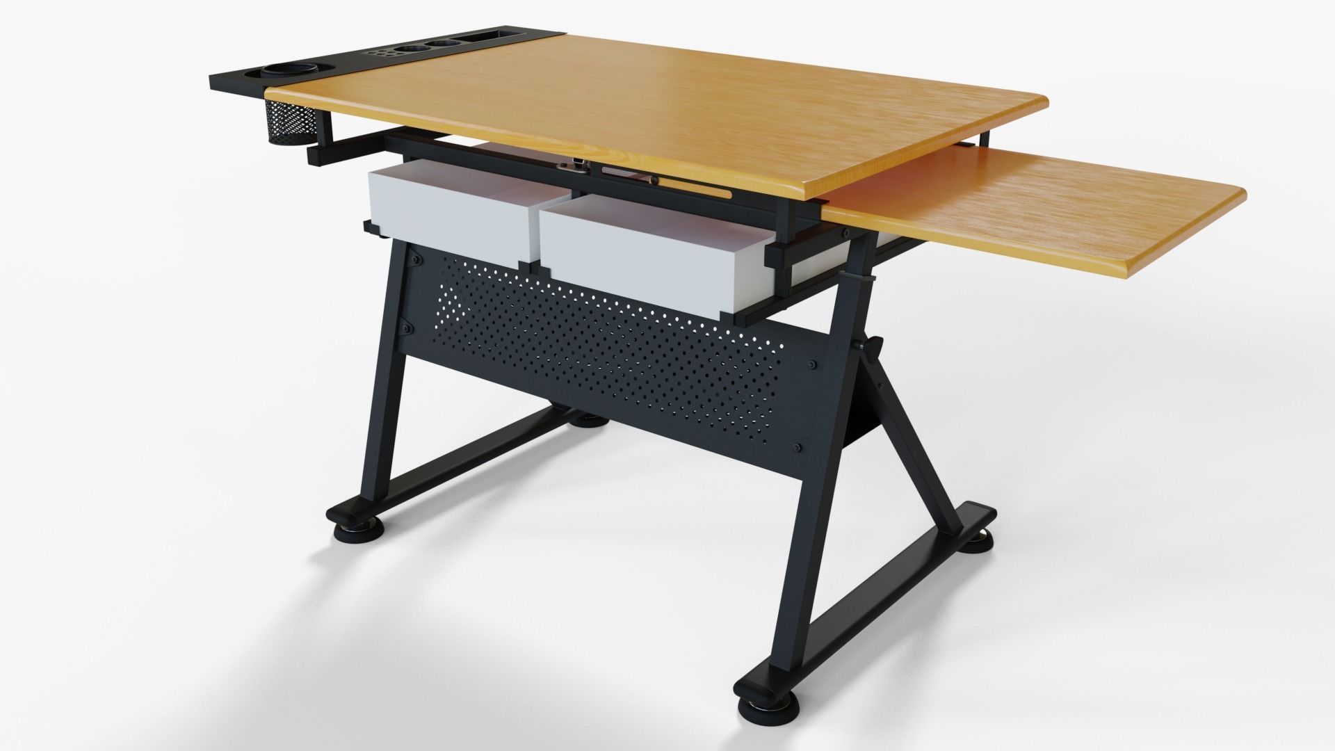 Drafting Desk 3D model_2