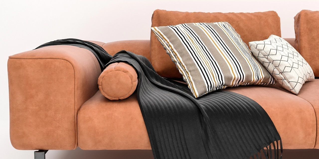 Boconcept Amsterdam with footstool 3D model_1