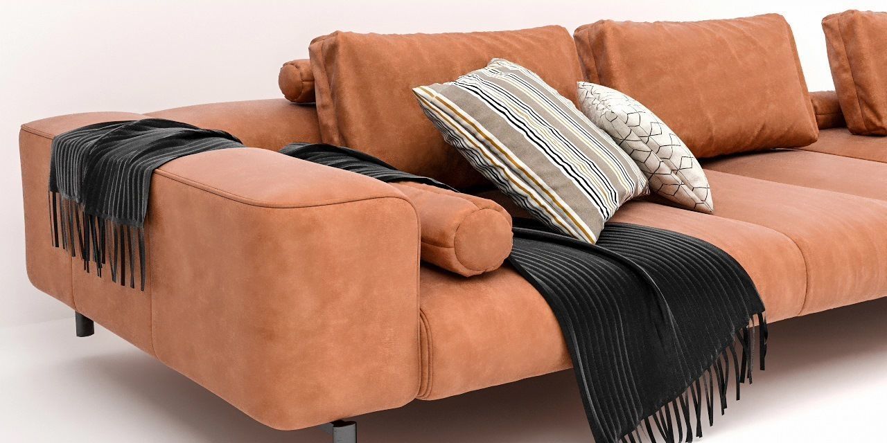 Boconcept Amsterdam with footstool 3D model_5