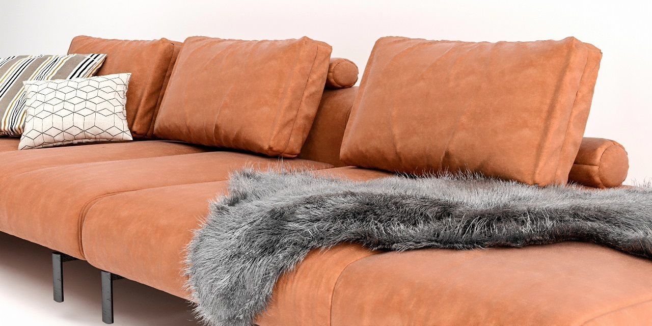 Boconcept Amsterdam with footstool 3D model_6