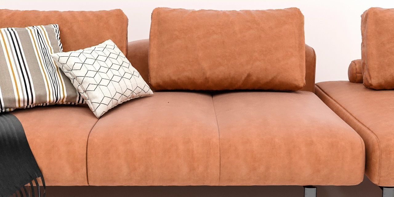 Boconcept Amsterdam with footstool 3D model_2