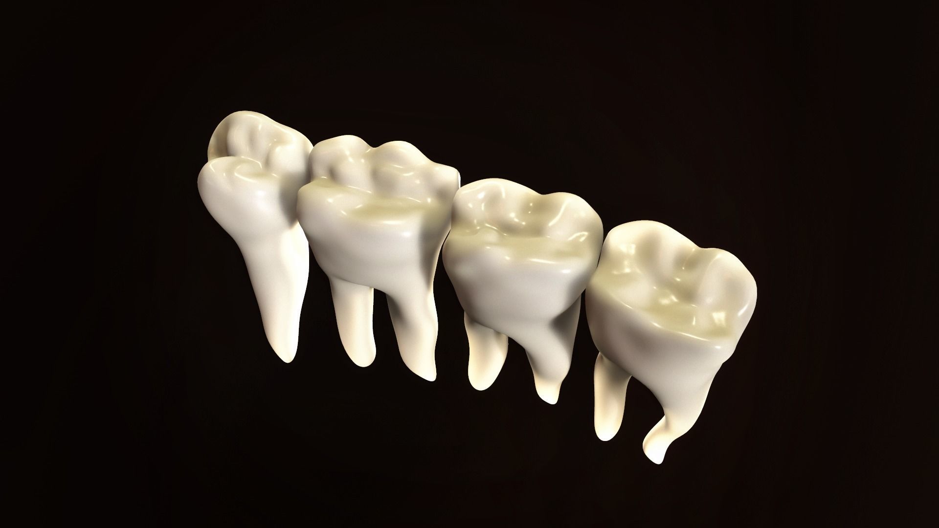 Teeth Pack Low-poly 3D model_10