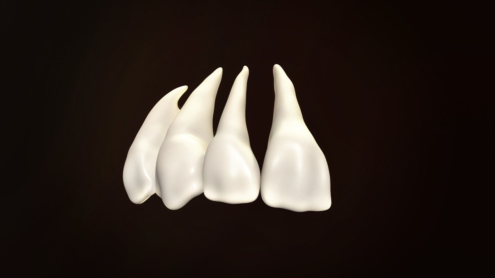 Teeth Pack Low-poly 3D model_3