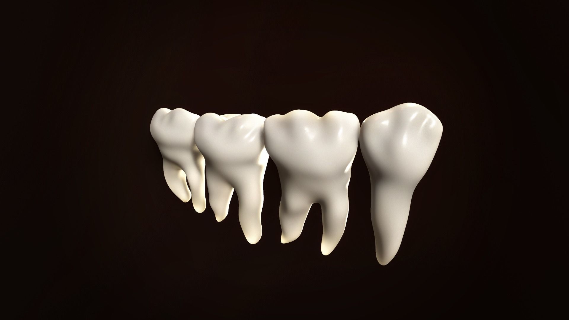 Teeth Pack Low-poly 3D model_9