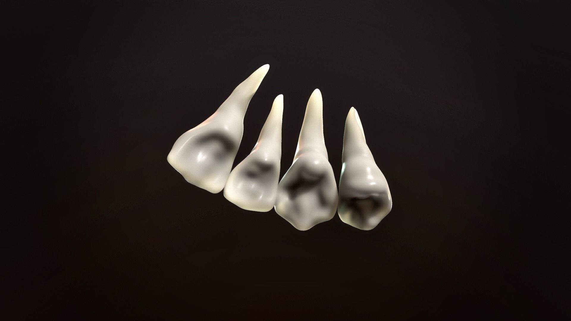 Teeth Pack Low-poly 3D model_4