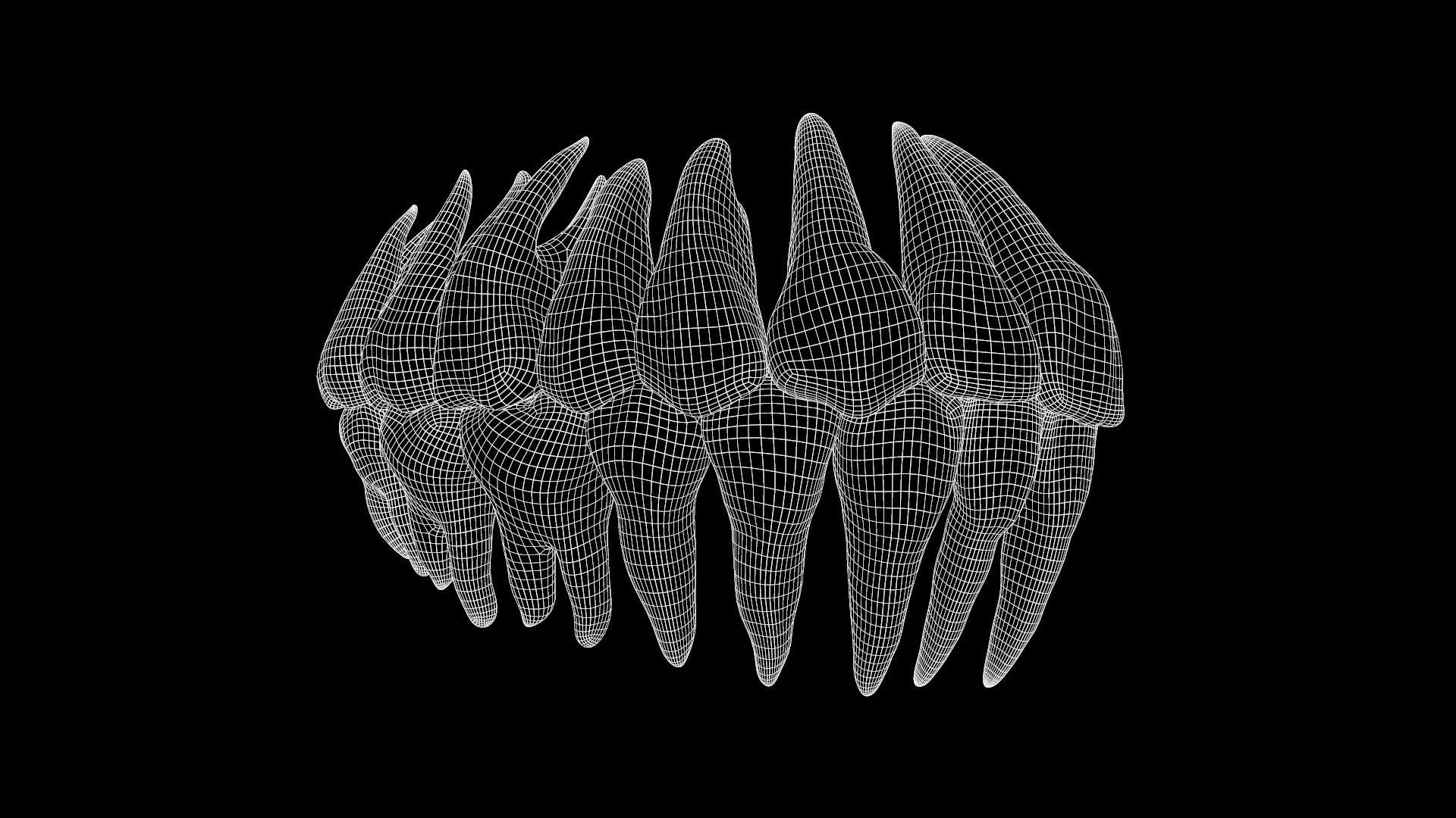 Teeth Pack Low-poly 3D model_16