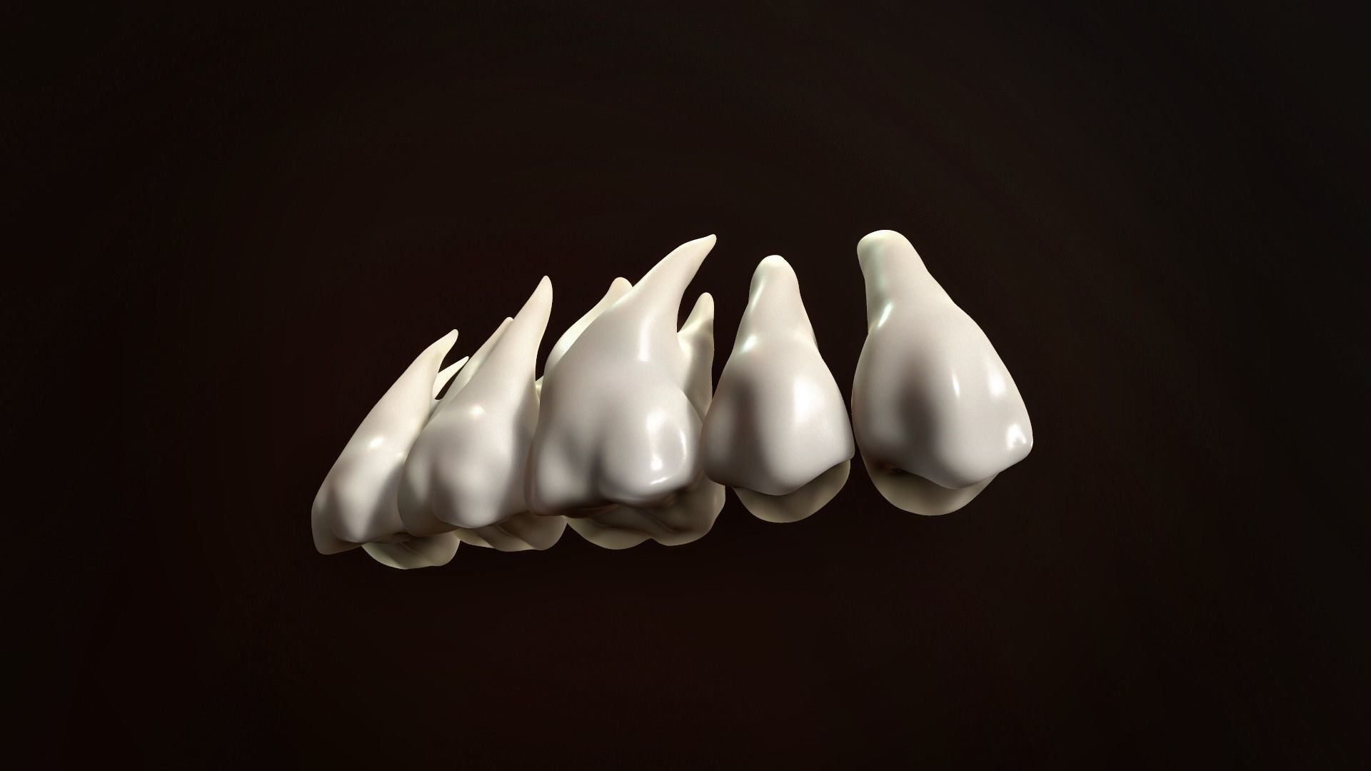 Teeth Pack Low-poly 3D model_5