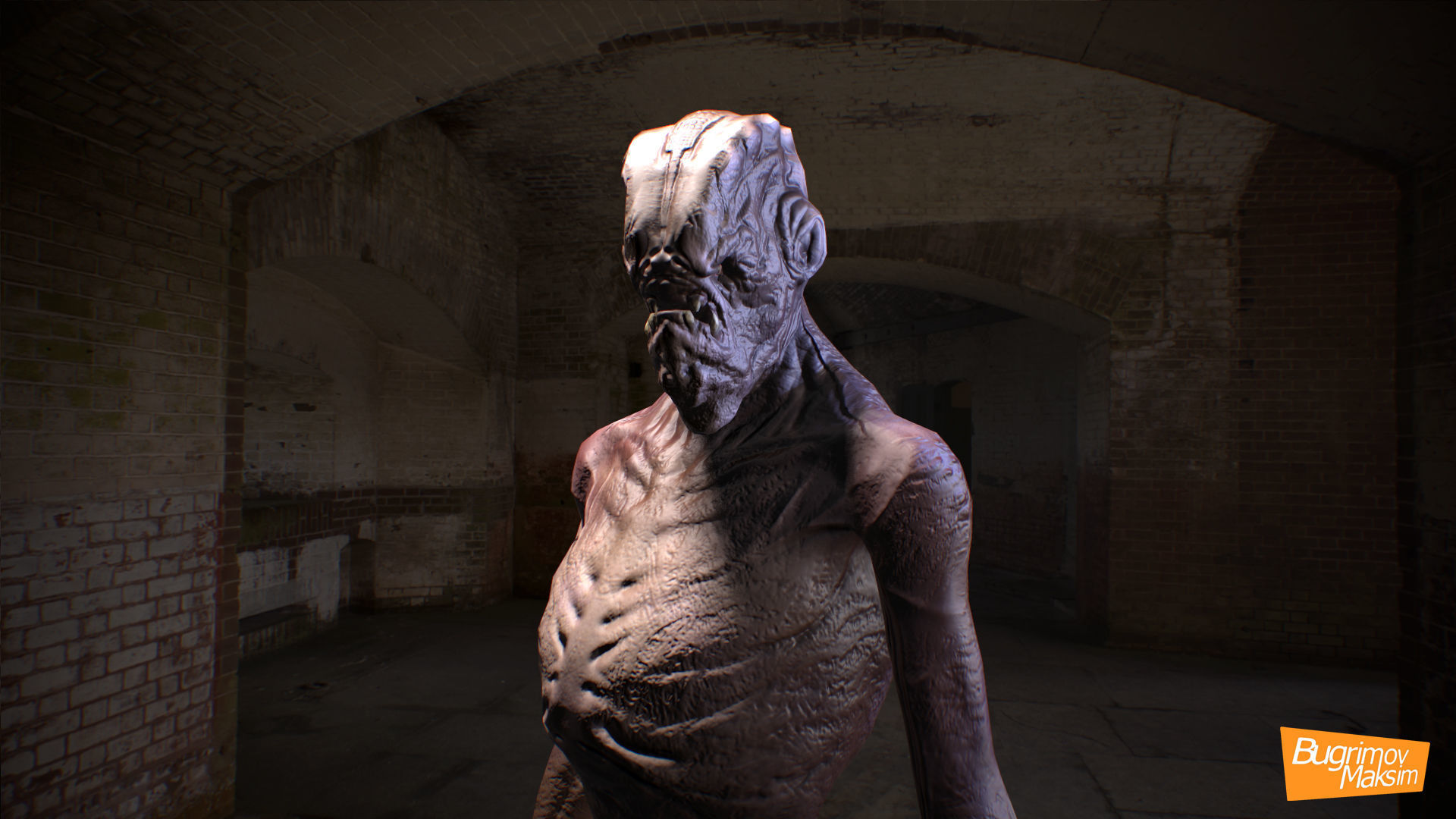 Creature02 rigged Low-poly 3D model_6