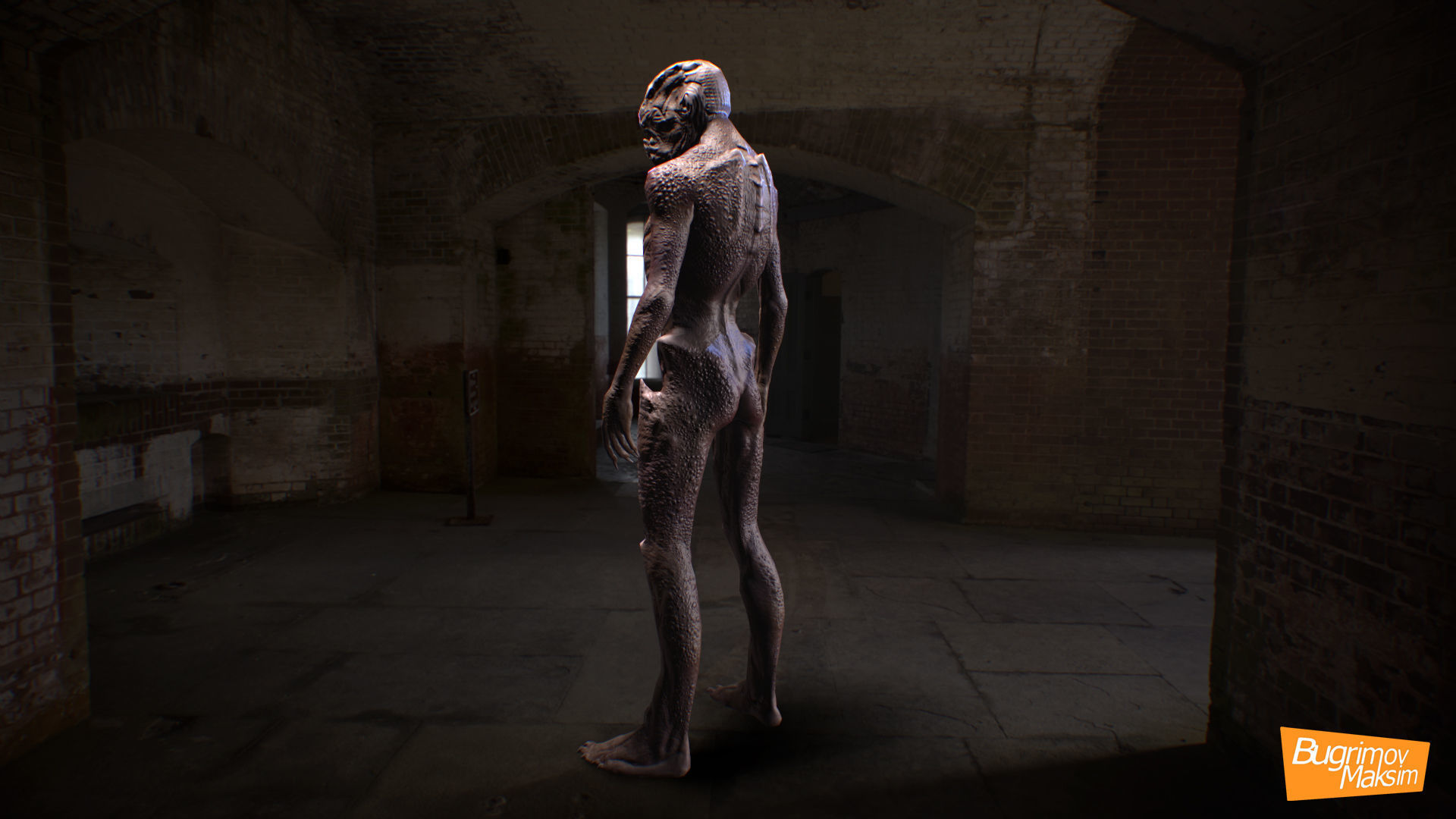 Creature02 rigged Low-poly 3D model_5