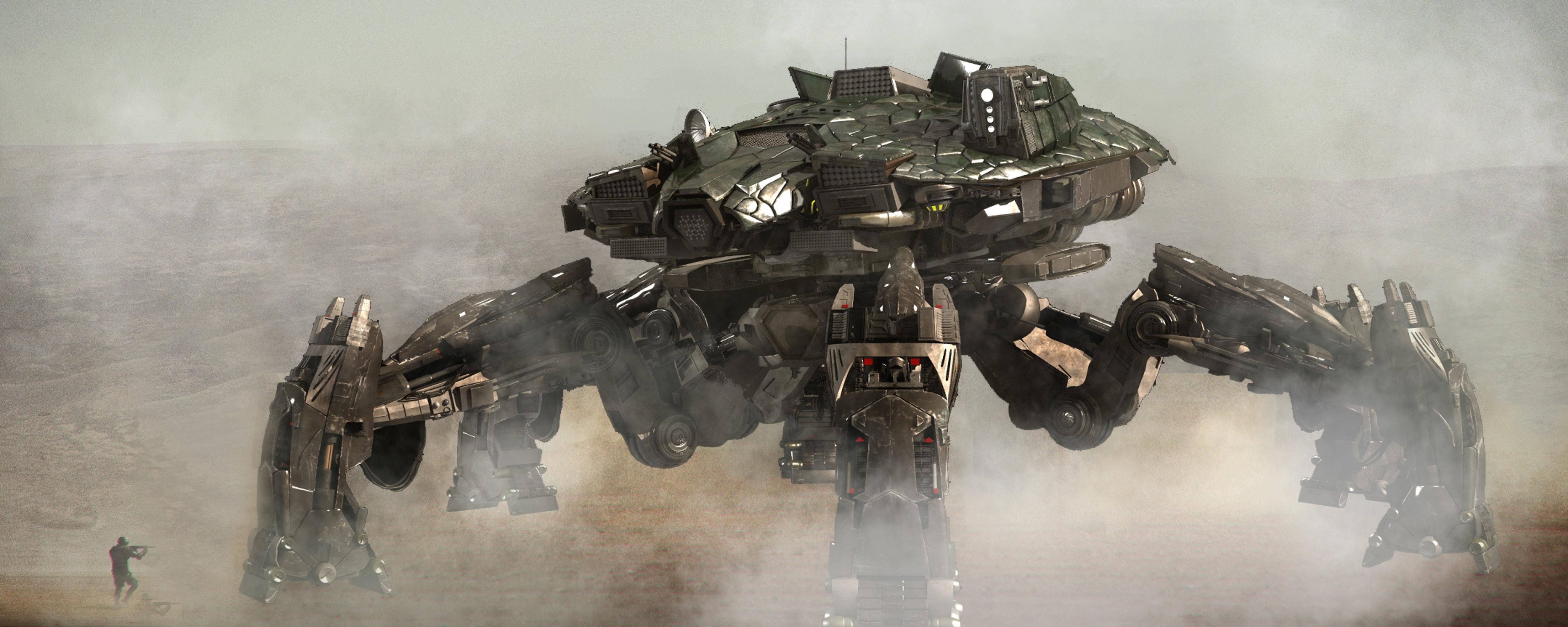 Mechanics Worm Robot 3D model_2