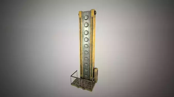 Cyberpunk Scifi lift