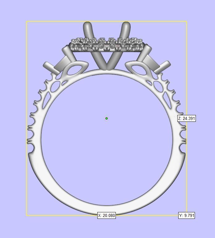 Bridal Sets 3 with rubin 3D print model_6