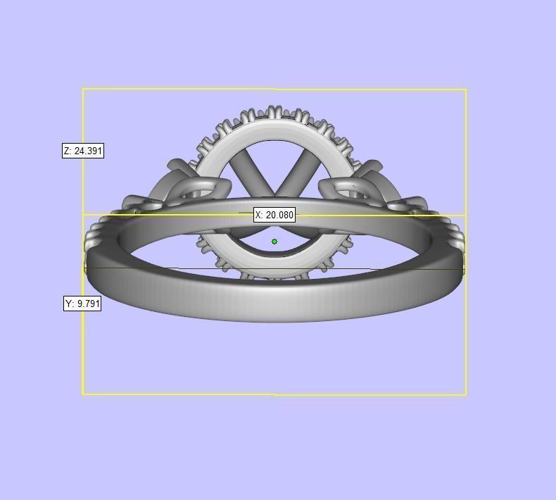 Bridal Sets 3 with rubin 3D print model_9