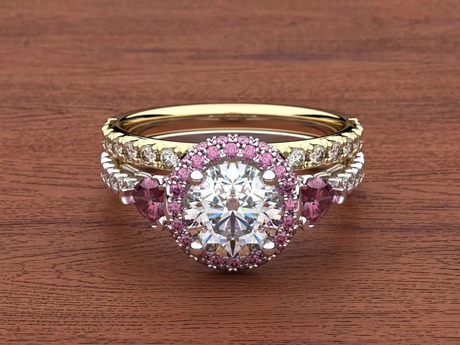 Bridal Sets 3 with rubin 3D print model_0