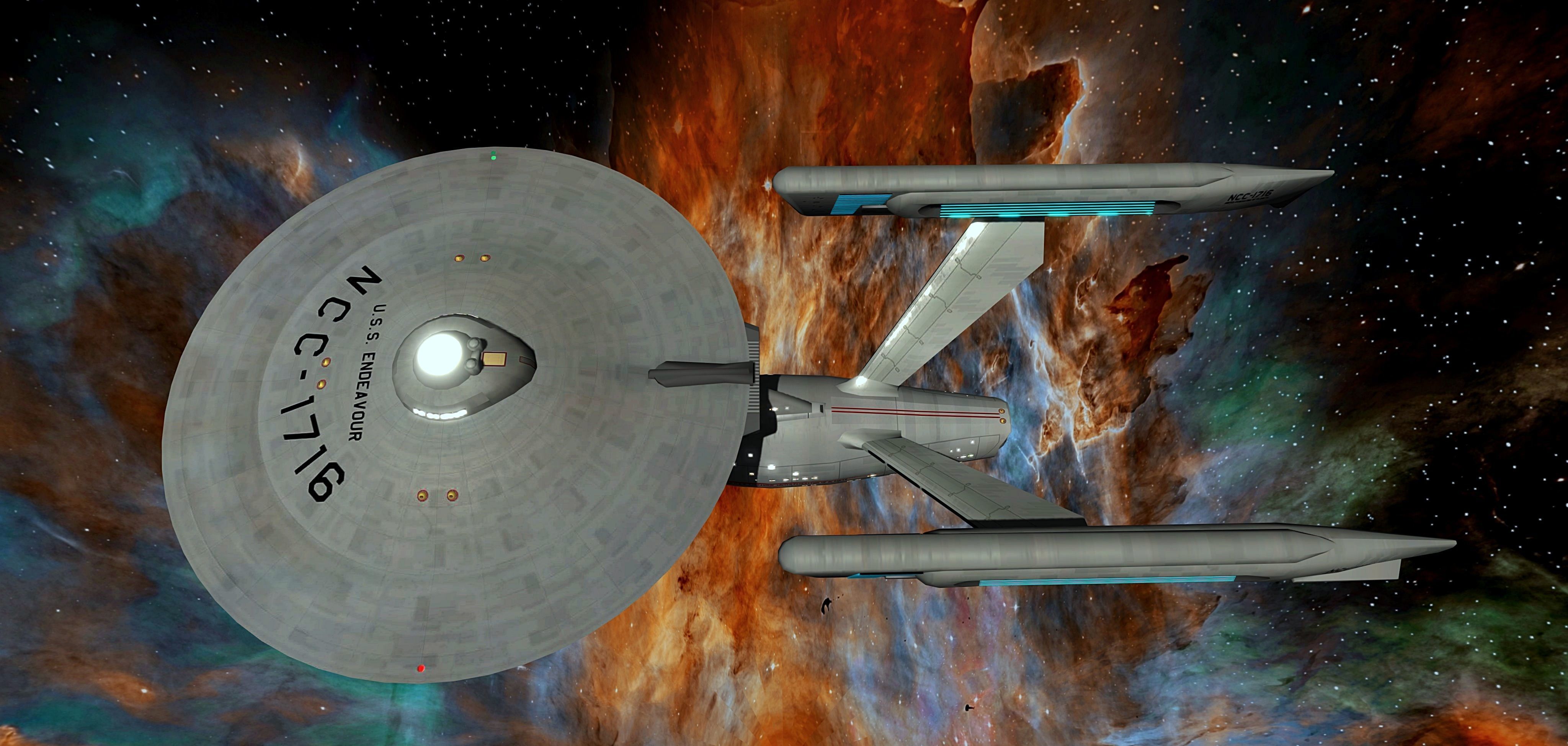 STAR TREK - USS ENDEAVOUR NCC-1716 Low-poly 3D model_8