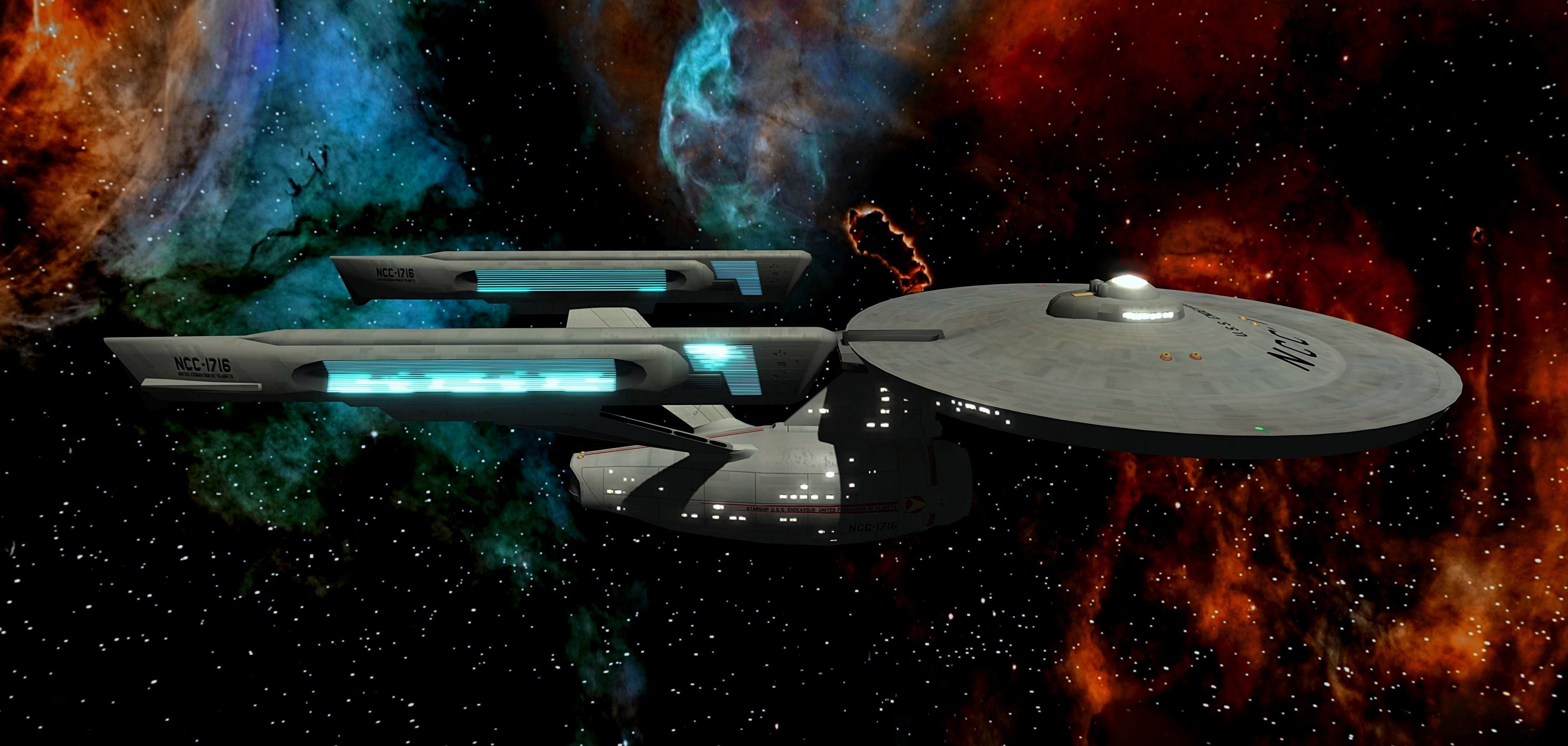 STAR TREK - USS ENDEAVOUR NCC-1716 Low-poly 3D model_10