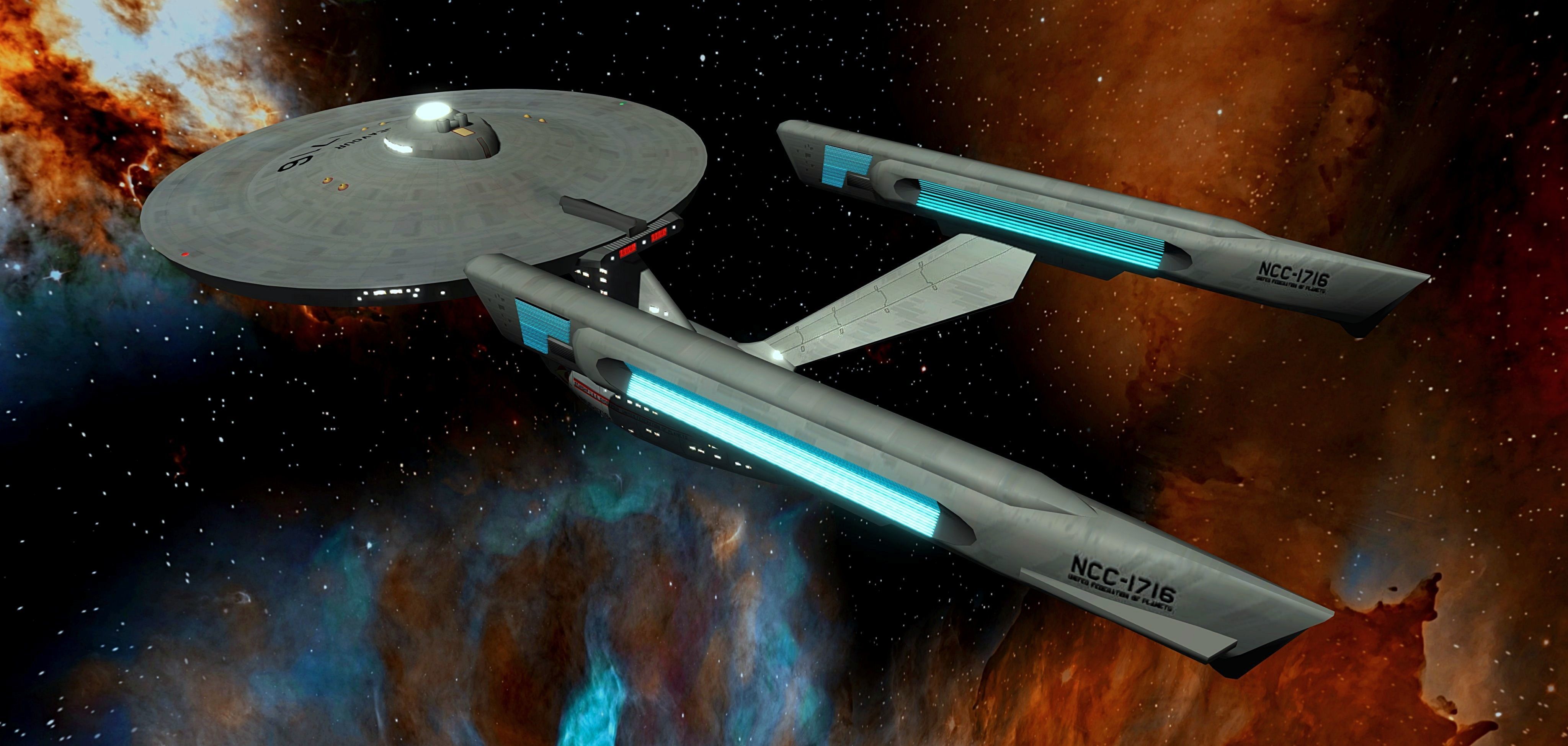 STAR TREK - USS ENDEAVOUR NCC-1716 Low-poly 3D model_1