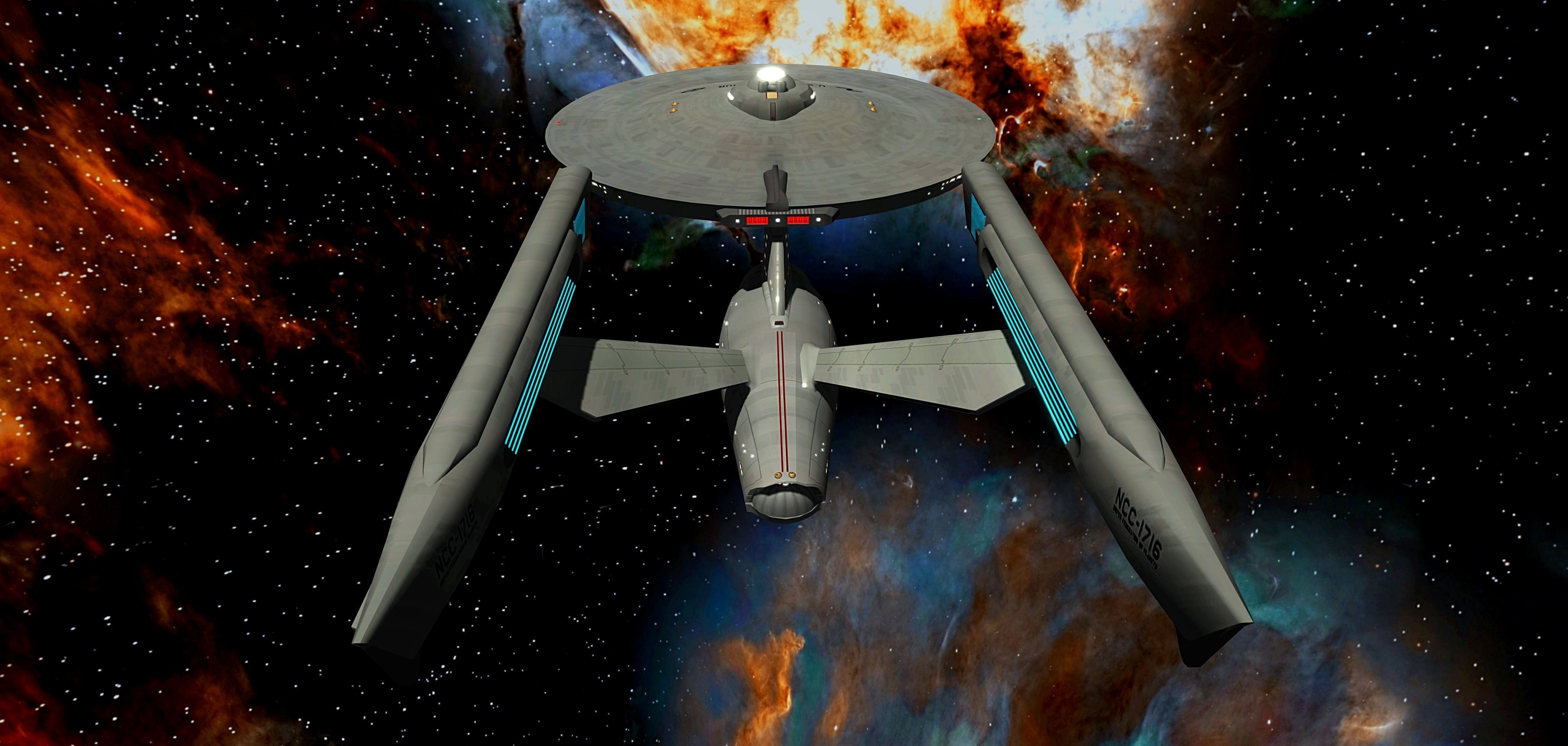 STAR TREK - USS ENDEAVOUR NCC-1716 Low-poly 3D model_5