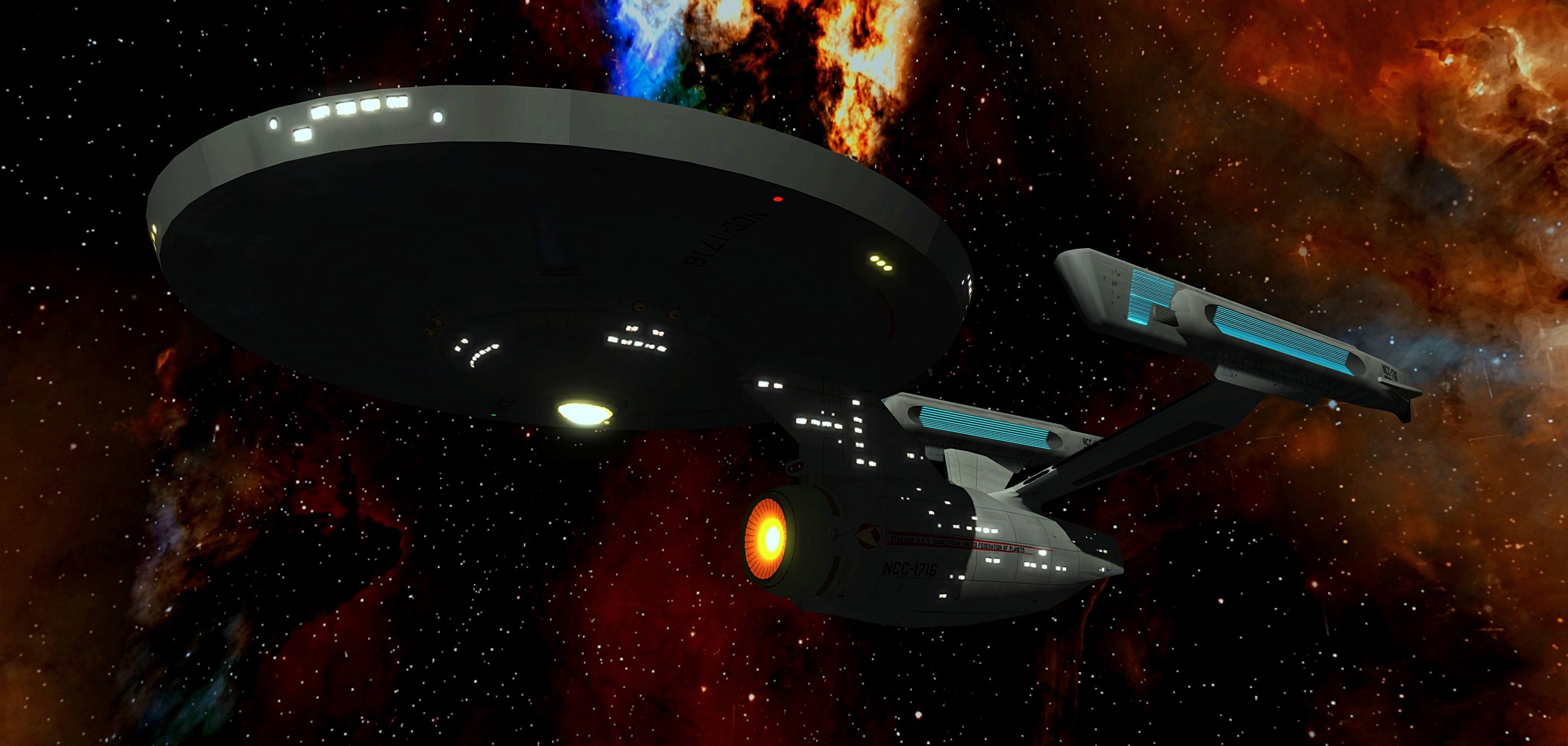STAR TREK - USS ENDEAVOUR NCC-1716 Low-poly 3D model_2
