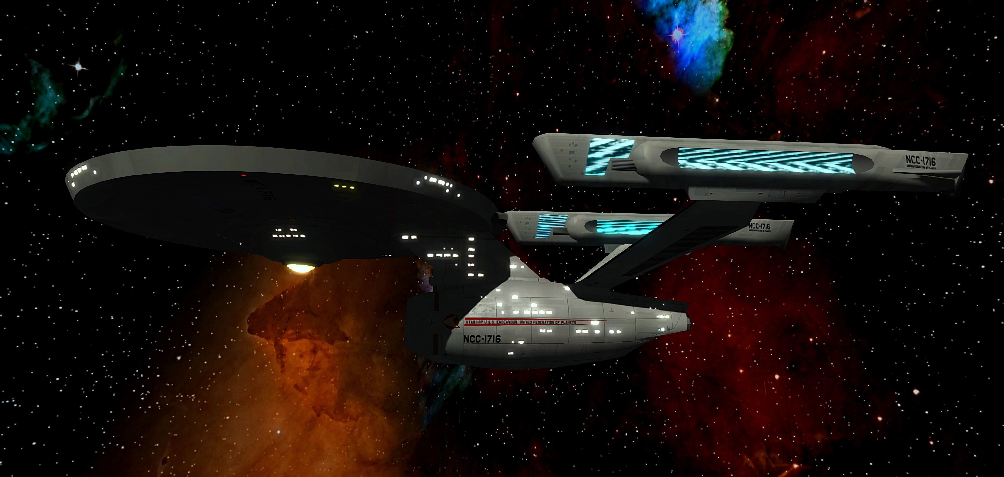 STAR TREK - USS ENDEAVOUR NCC-1716 Low-poly 3D model_11