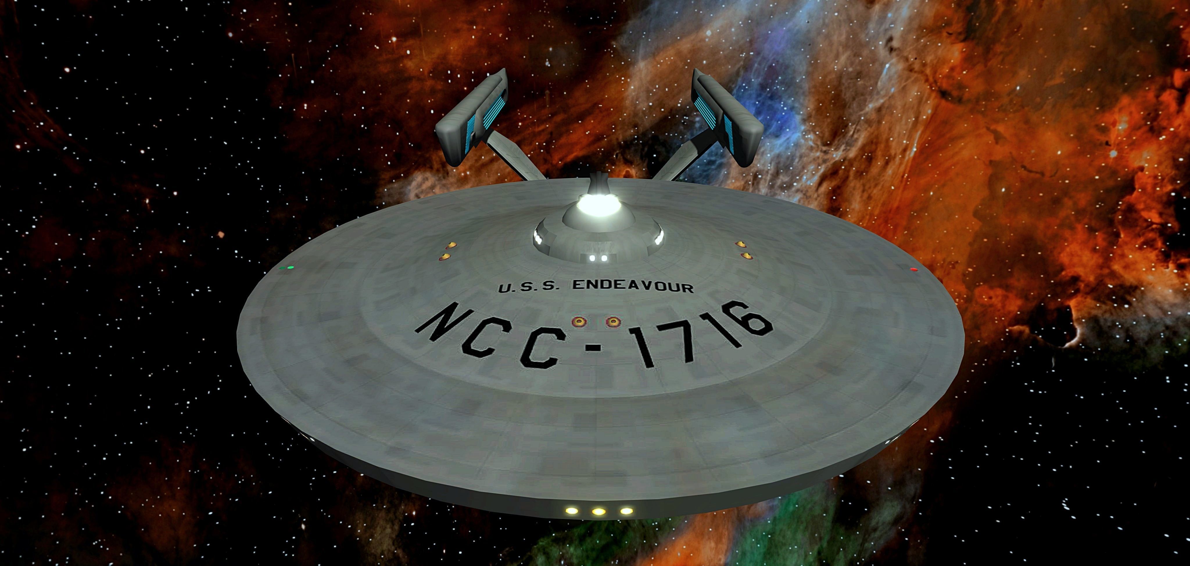 STAR TREK - USS ENDEAVOUR NCC-1716 Low-poly 3D model_4