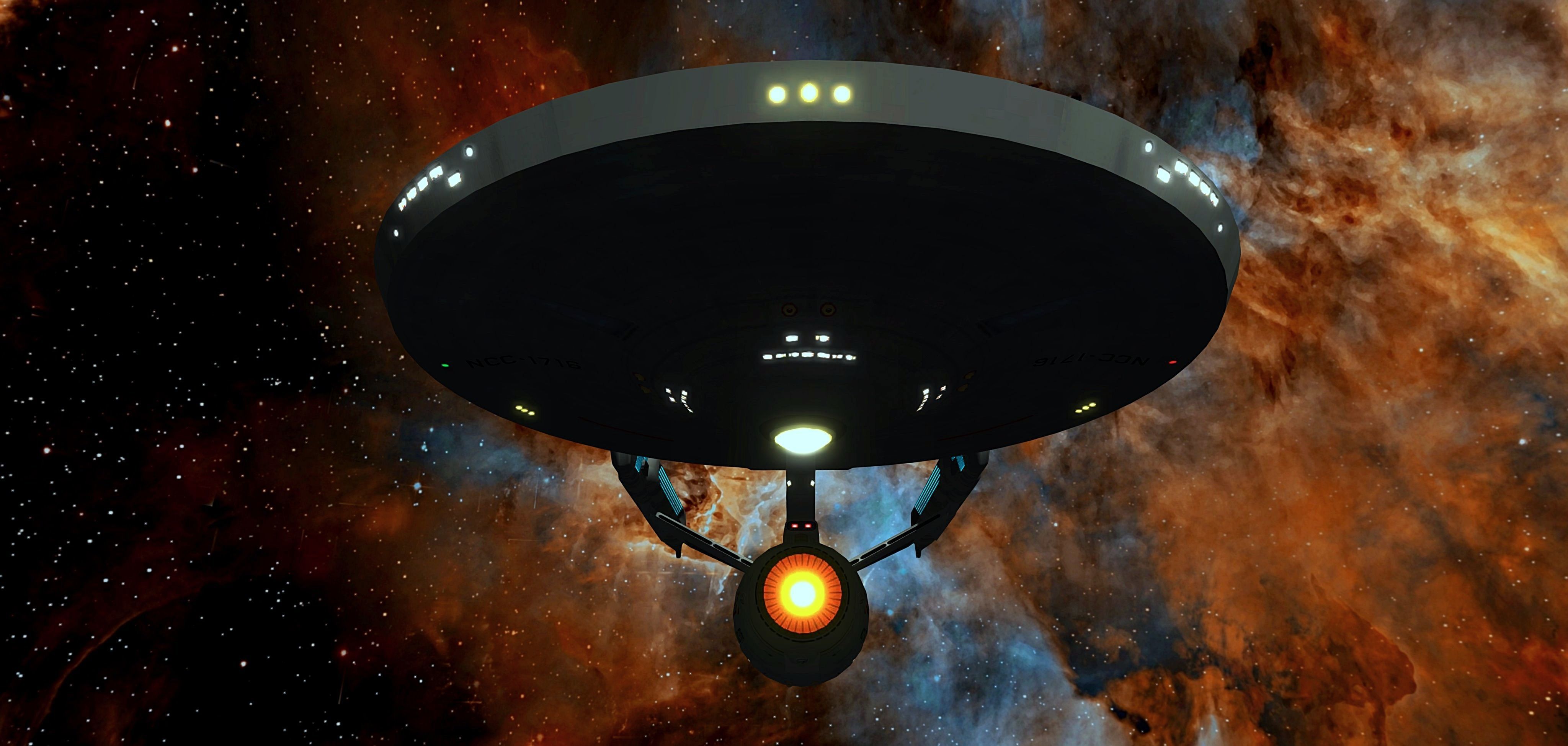 STAR TREK - USS ENDEAVOUR NCC-1716 Low-poly 3D model_6