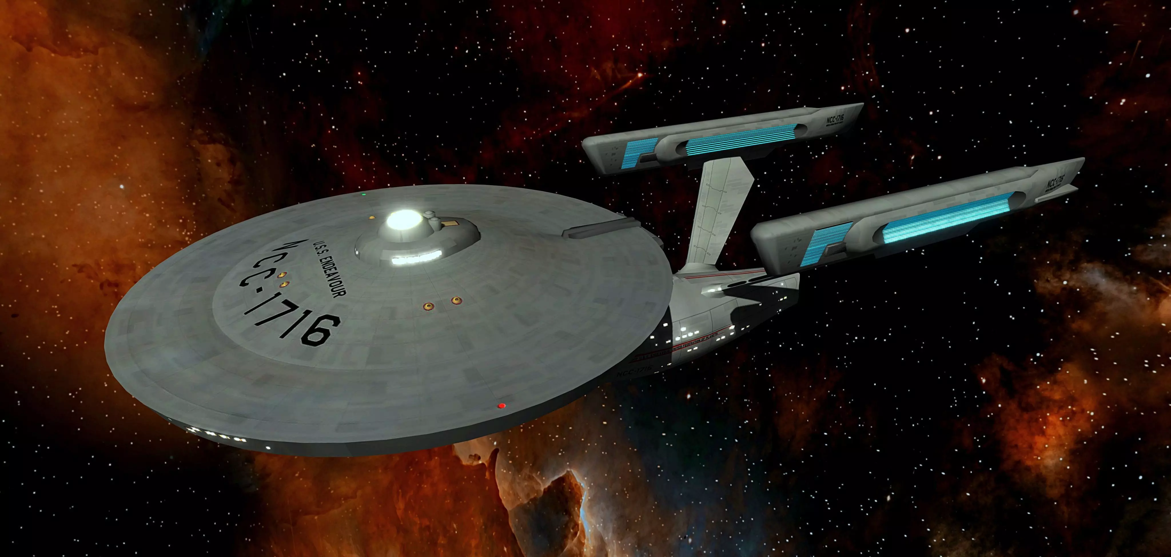 STAR TREK - USS ENDEAVOUR NCC-1716 Low-poly 3D model_0