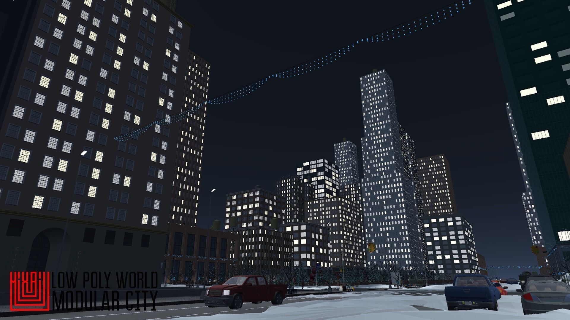 LOW POLY WORLD - MODULAR CITY Low-poly 3D model_35