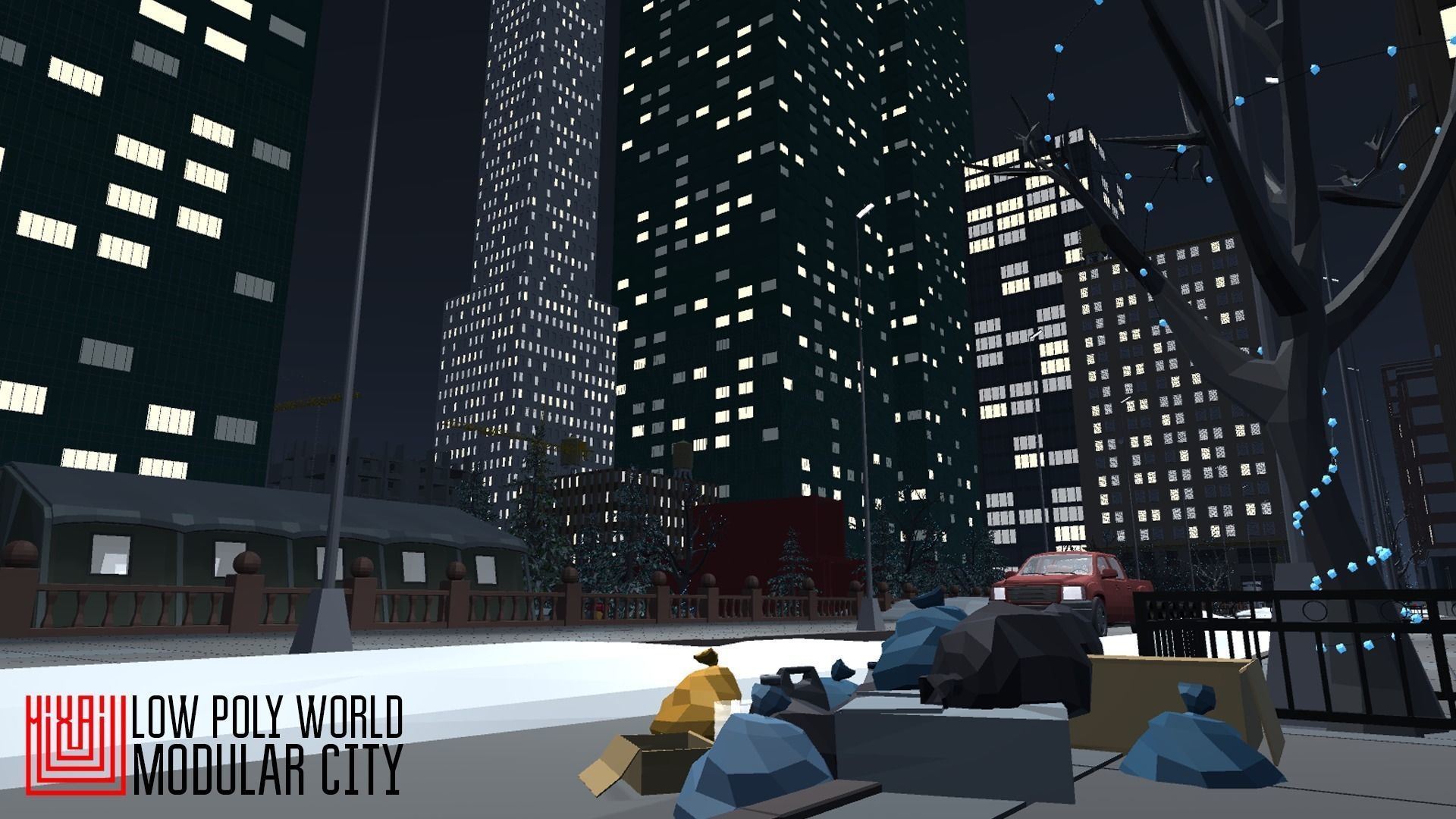 LOW POLY WORLD - MODULAR CITY Low-poly 3D model_33