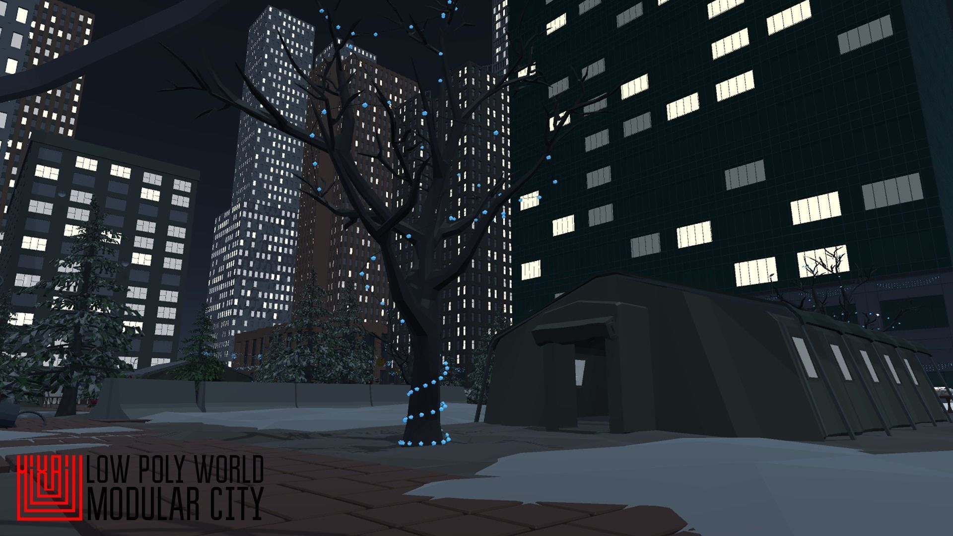 LOW POLY WORLD - MODULAR CITY Low-poly 3D model_34