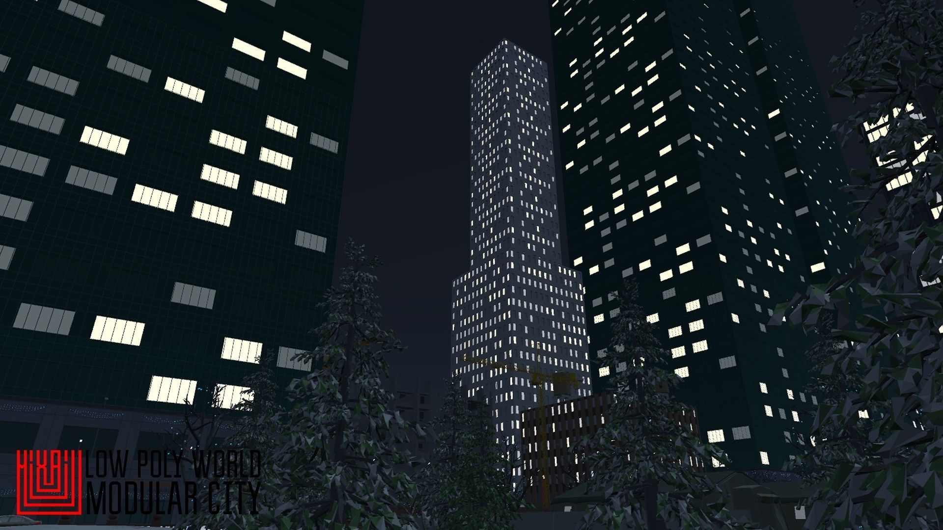 LOW POLY WORLD - MODULAR CITY Low-poly 3D model_40